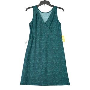 Title Nine Round Trip Short Dress Women XS Green Reversible Travel Eco Athletic